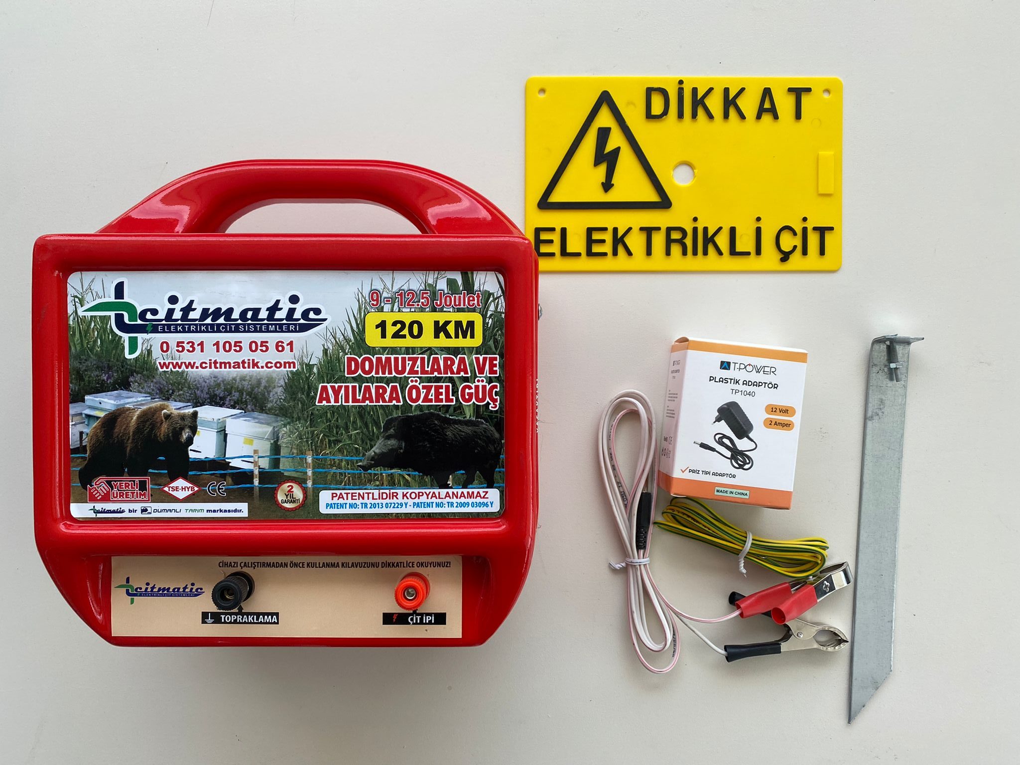 9-12.5 tüm Elektrikli çit makinası